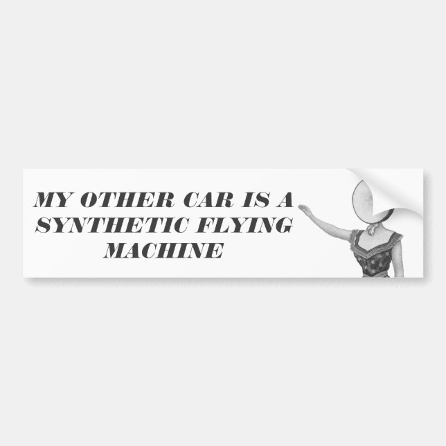 Synthetic Flying Machine Bumper Sticker (Front)