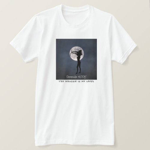 Synthetic Moonlight Walking in My Shoes T_Shirt