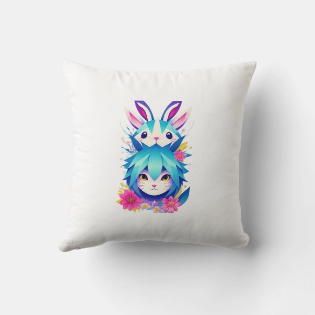 Synthetic Throw Pillow (Back)