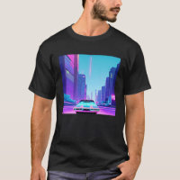 Synthwave car outrun retrowave futuresynth sci fi
