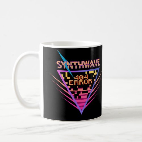 Synthwave Error 404 Coffee Mug