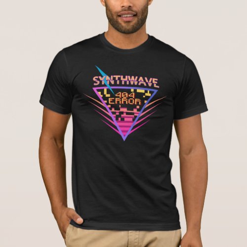 Synthwave Error 404 T_Shirt