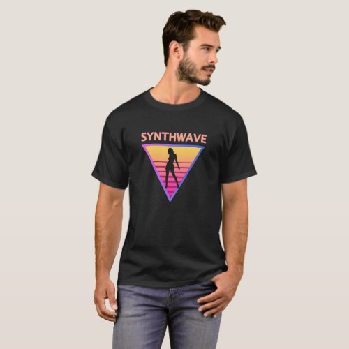 Synthwave Girl T_Shirt