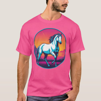Synthwave Horse family T-Shirt