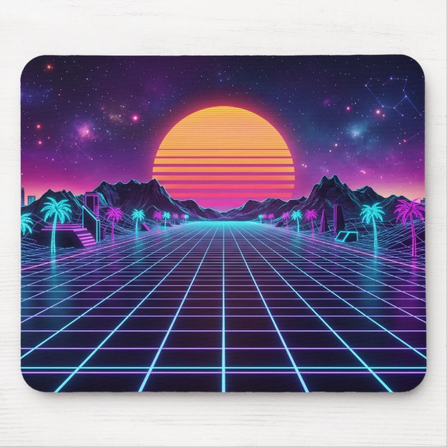 Synthwave Mouse Pad (Front)