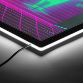 Synthwave Neon Robotic Graphic LED Sign (Corner)