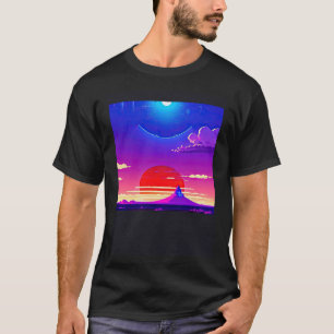 Synthwave outrun retrowave futuresynth sci fi 30 T-Shirt
