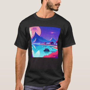 Synthwave outrun retrowave futuresynth sci fi  5 T-Shirt