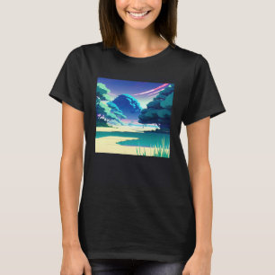 Synthwave outrun retrowave futuresynth sci fi 82 T-Shirt