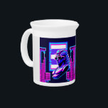 Synthwave Pharaoh Beverage Pitcher<br><div class="desc">Artwork by: Brady Arnold.</div>
