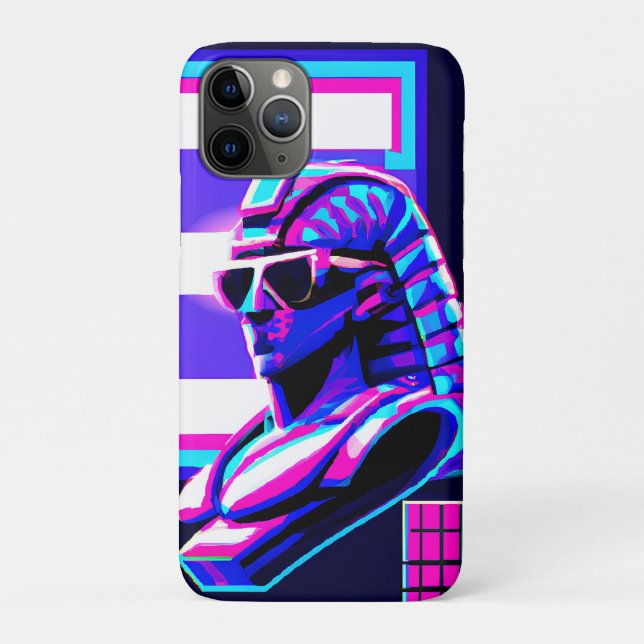 Synthwave Pharaoh Case-Mate iPhone Case (Back)