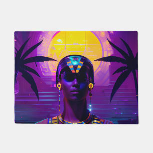 Synthwave Pharaoh Doormat