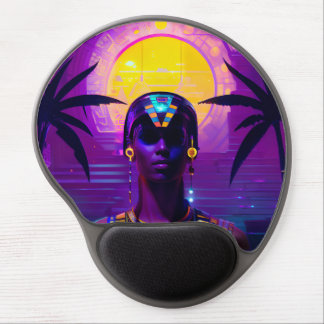Synthwave Pharaoh Gel Mouse Pad