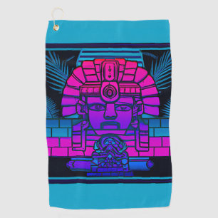 Synthwave Pharaoh Golf Towel