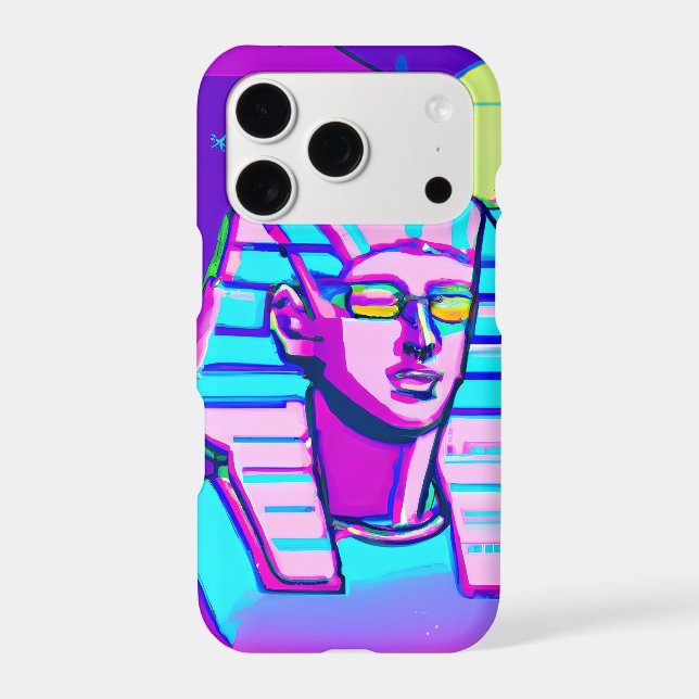 Synthwave Pharaoh Iphone Case (Back)