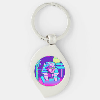 Synthwave Pharaoh Keychain