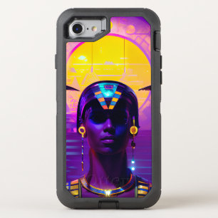 Synthwave Pharaoh OtterBox Defender iPhone SE/8/7 Case