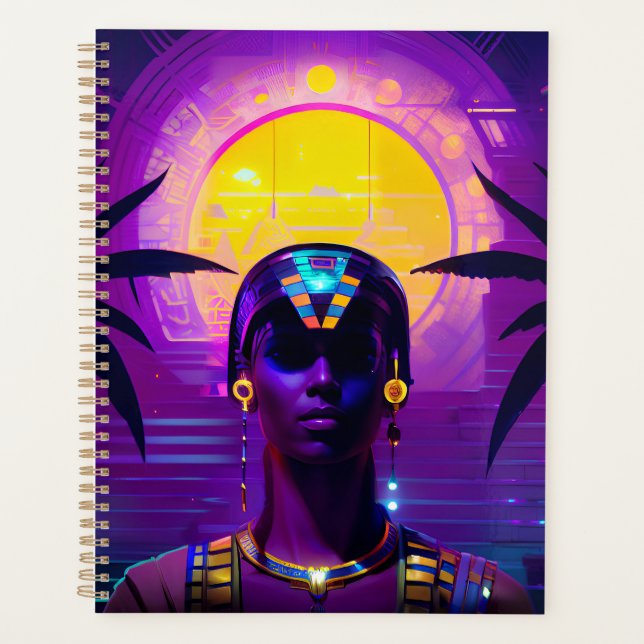 Synthwave Pharaoh Planner (Front)
