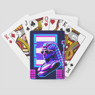 Synthwave Pharaoh Poker Cards