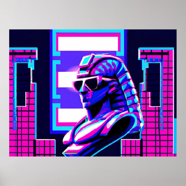 Synthwave Pharaoh Poster (Front)