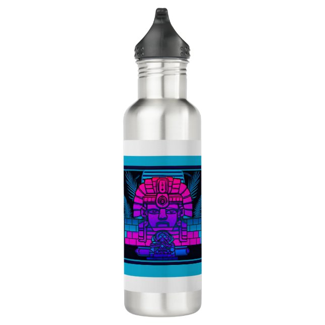Synthwave Pharaoh Stainless Steel Water Bottle (Right)