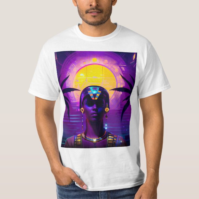 Synthwave Pharaoh T-Shirt (Front)