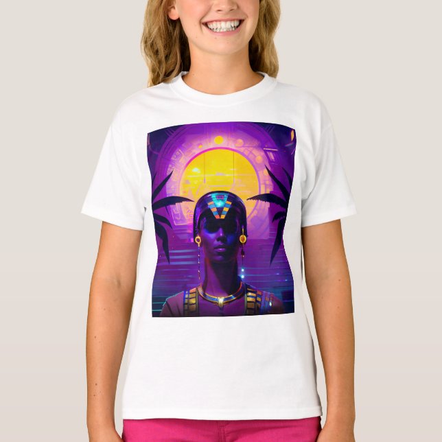 Synthwave Pharaoh T-Shirt (Front)