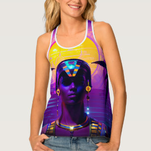 Synthwave Pharaoh Tank Top