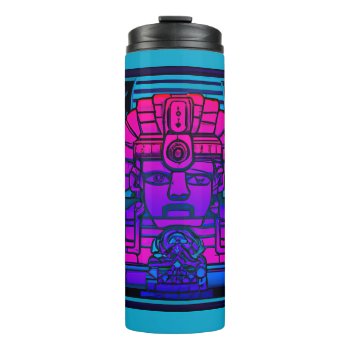 Synthwave Pharaoh Thermal Tumbler by spiritswitchboard at Zazzle