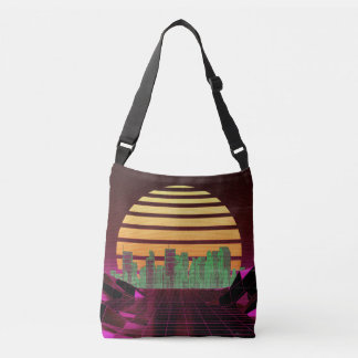 Synthwave Pink Crossbody Bag