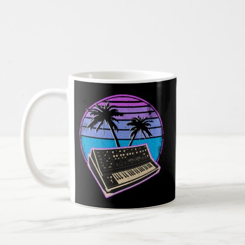Synthwave Retrowave Pastel Goth Analog Synthesizer Coffee Mug