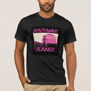 Synthwave Runner – Retro Future Neon T-Shirt