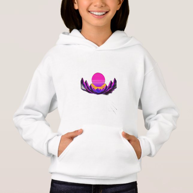 Synthwave-style sunset hoodie (Front)