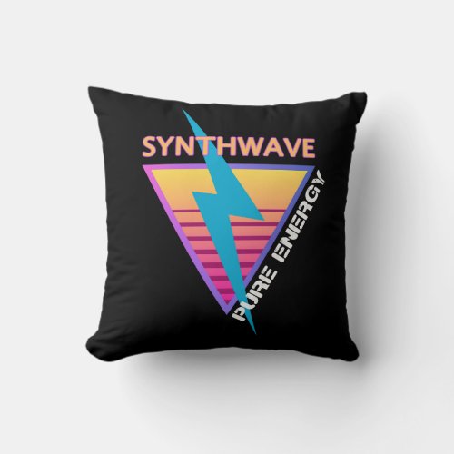 Synthwave Throw Pillow