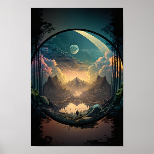 Syntropic Vision Surrealist Poster