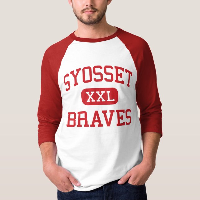 Syosset - Braves - High School - Syosset New York T-Shirt (Front)
