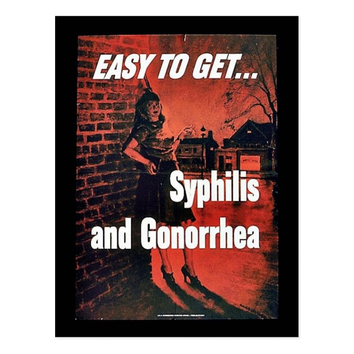 Syphilis And Gonorrhea Postcards