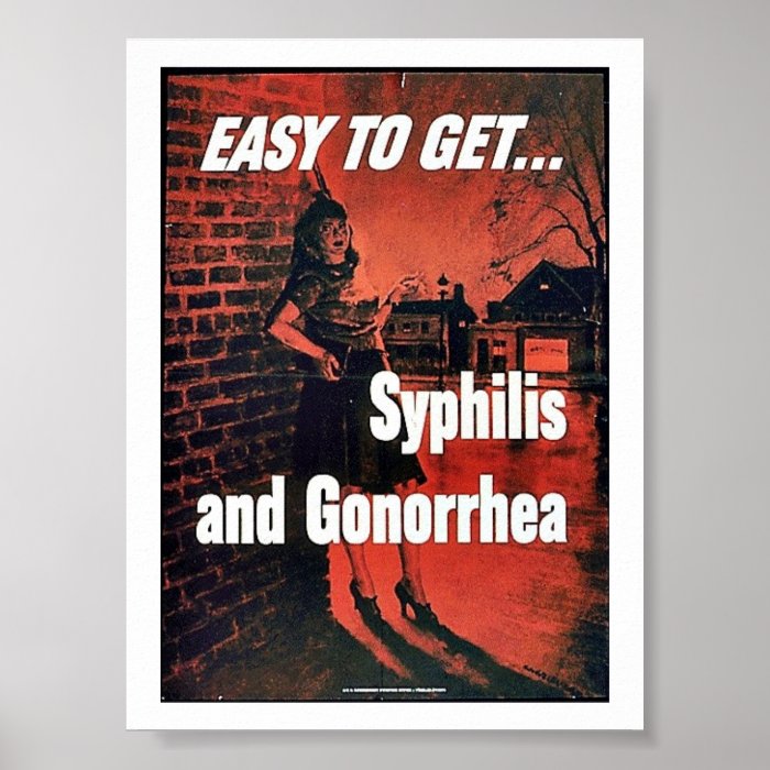 Syphilis And Gonorrhea Poster