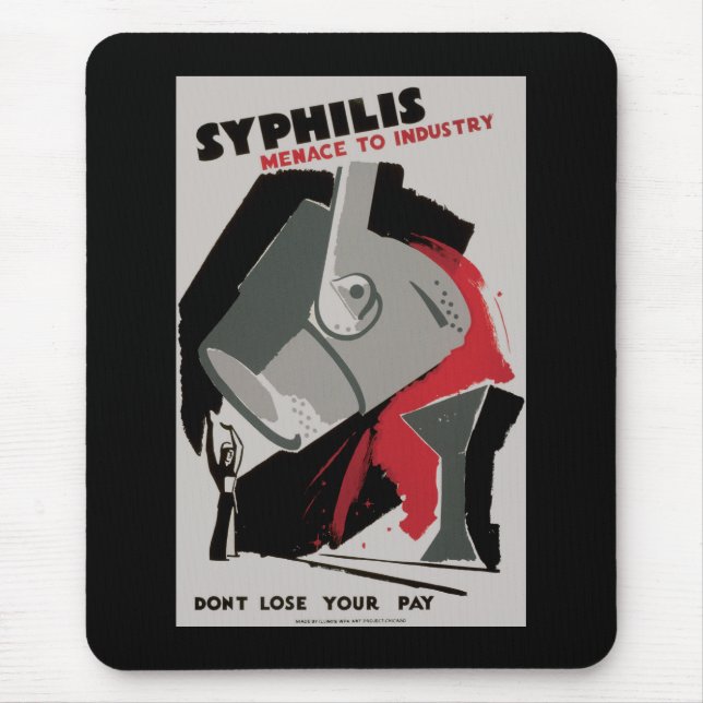 Syphilis ~ Menace to Industry Mouse Pad (Front)