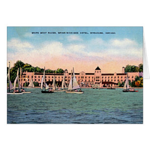 Syracuse, Indiana Spink Hotel on Lake Wawasee Cards