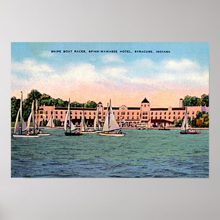 Syracuse, Indiana Spink Hotel on Lake Wawasee Posters