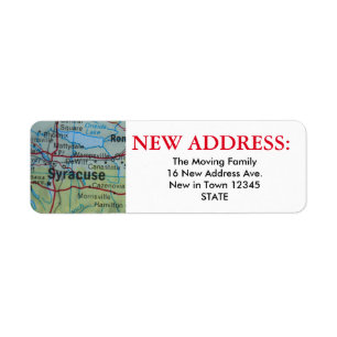 Syracuse New Address Label