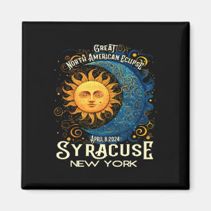 Syracuse New York 2024 Total Solar Eclipse Celesti Magnet