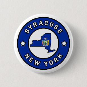 Syracuse New York Button