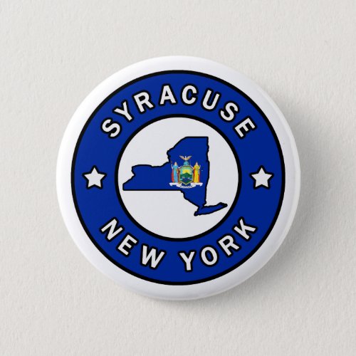 Syracuse New York Button