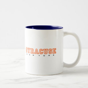 Syracuse, New York - Letters Two-Tone Coffee Mug