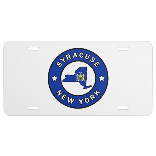 Syracuse New York License Plate