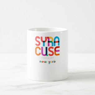 Syracuse New York Mid Century, Pop Art, Coffee Mug