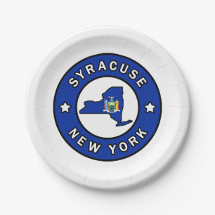 Syracuse New York Paper Plates