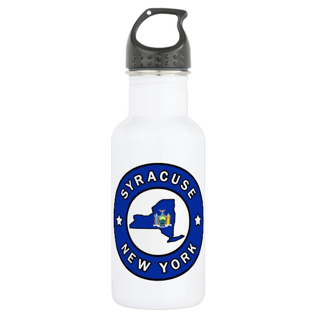 Syracuse New York Stainless Steel Water Bottle (Front)